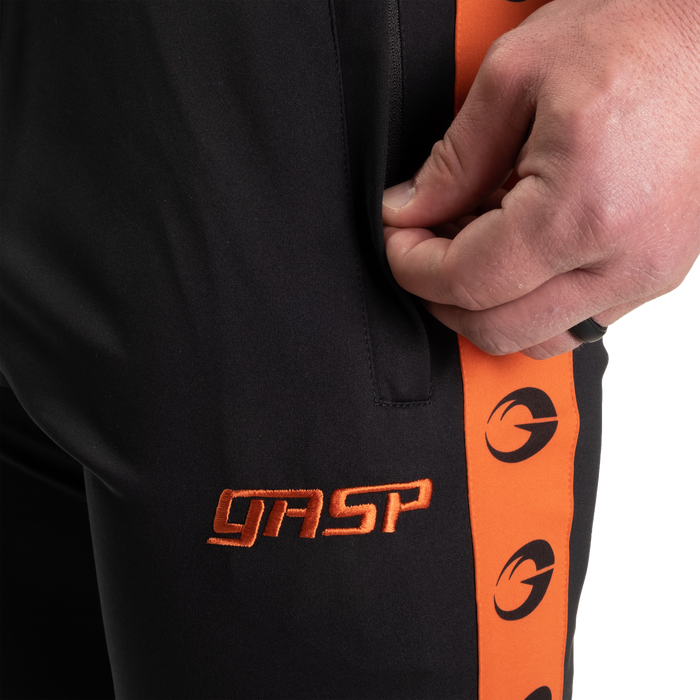 GASP Tracksuit Pants - Black/Flame - Small - Tracksuit Pants at MySupplementShop by Gasp