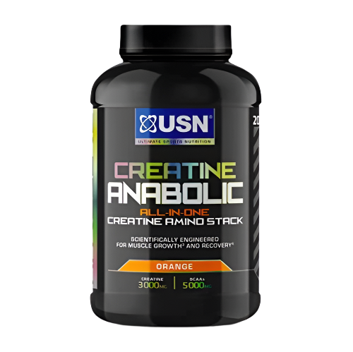 USN Creatine Anabolic all in One Creatine Amino Muscle Building Stack Orange 900g