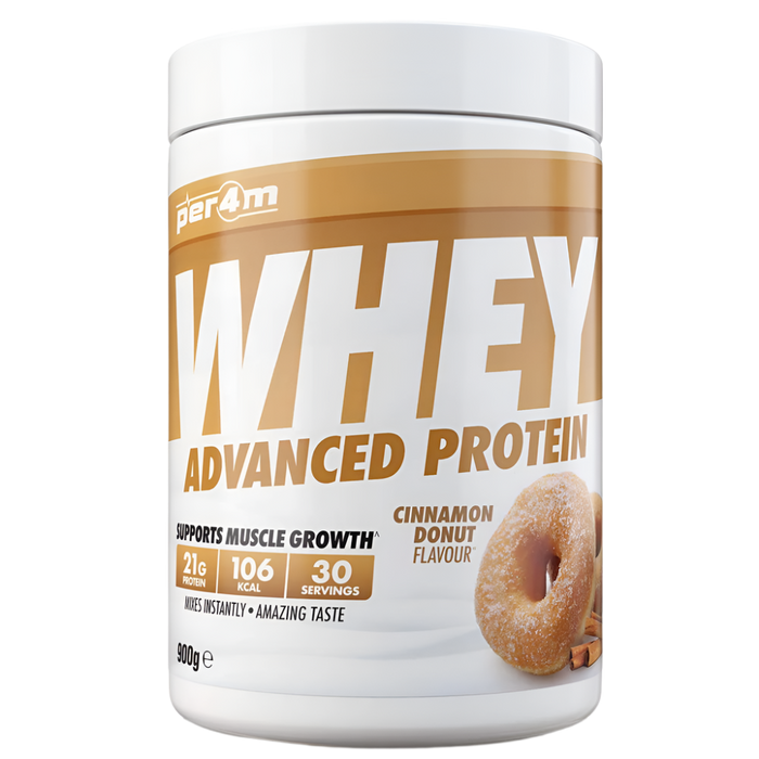 PER4M Whey Protein Powder 900g - 30 Servings | 21g Protein per Serving, Zero Sugar, Gluten-Free
