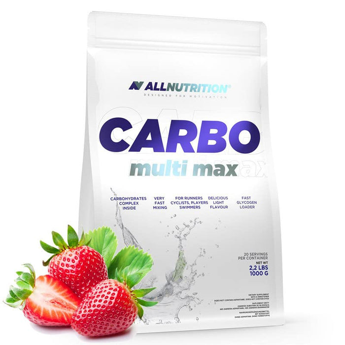 Allnutrition Carbo Multi Max, Strawberry - 1000 grams - Weight Gainers & Carbs at MySupplementShop by Allnutrition