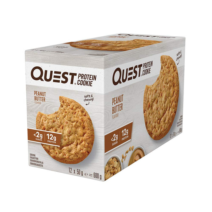 Quest Quest Protein Cookie 12x50g Peanut Butter - Sports Nutrition at MySupplementShop by Quest Nutrition