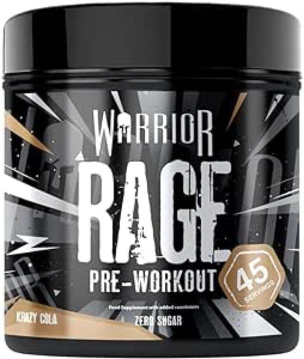 Warrior Rage Pre Workout 392g 45 Servings - Krazy Cola - Pre Workout at MySupplementShop by Warrior