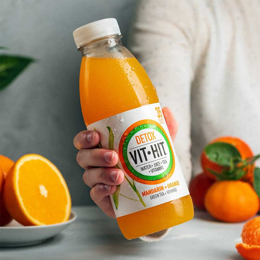 VITHIT Detox 12x500ml Mandarin & Orange - Drinks at MySupplementShop by Vit Hit