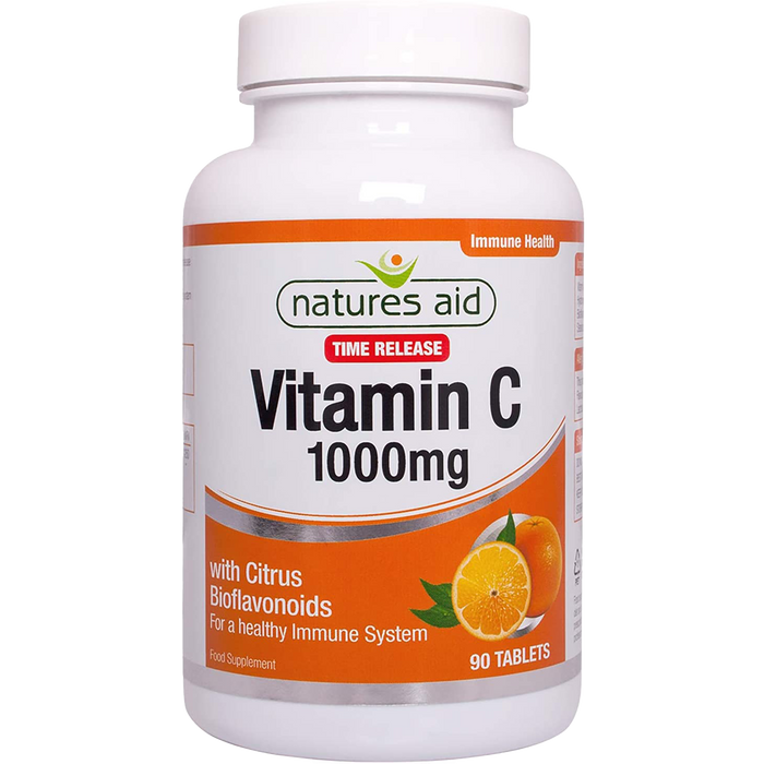 Natures Aid Vitamin C Time Release Citrus Tablets 1000mg 90 Capsules