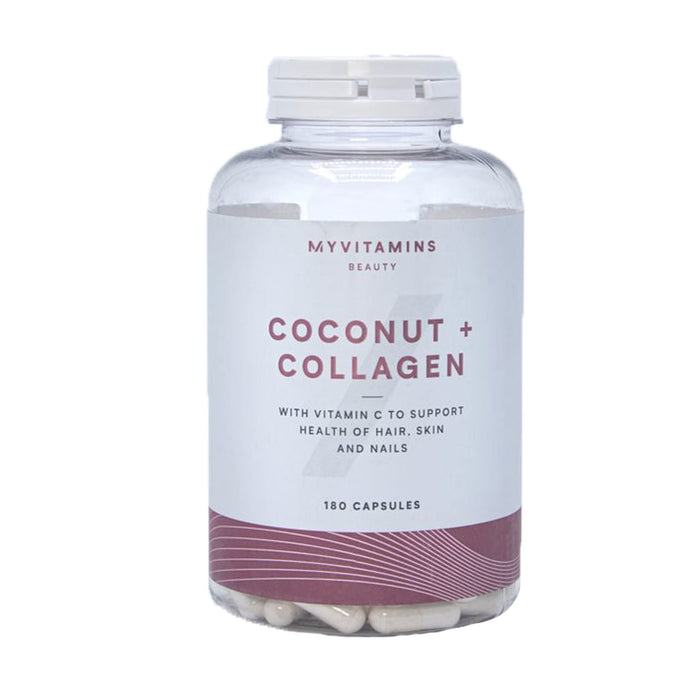 MyVitamins Coconut and Collagen 180 Capsules (Unflavoured) - Supplements at MySupplementShop by MyVitamins