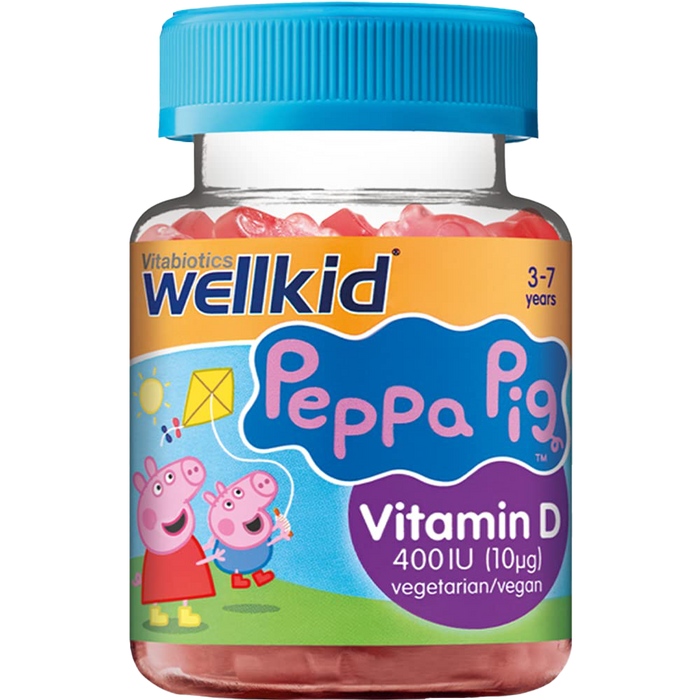 Vitabiotics WellKid Peppa Pig Vitamin D 400 IU Soft Jellies 3-7 Years x 30