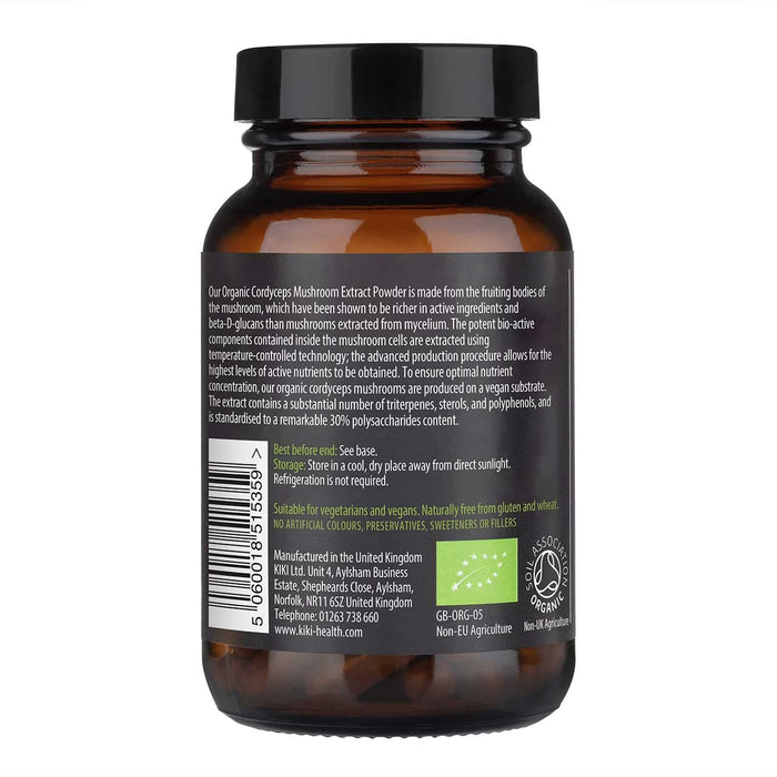 KIKI Health Cordyceps Extract Organic  50g - Health and Wellbeing at MySupplementShop by KIKI Health