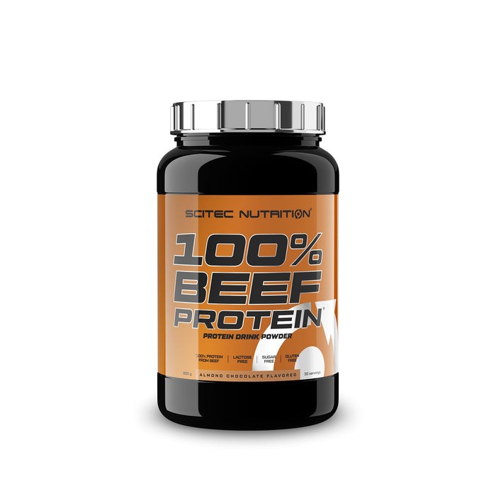 SciTec 100% Beef Protein, Almond Chocolate 900g - Beef Proteins at MySupplementShop by SciTec