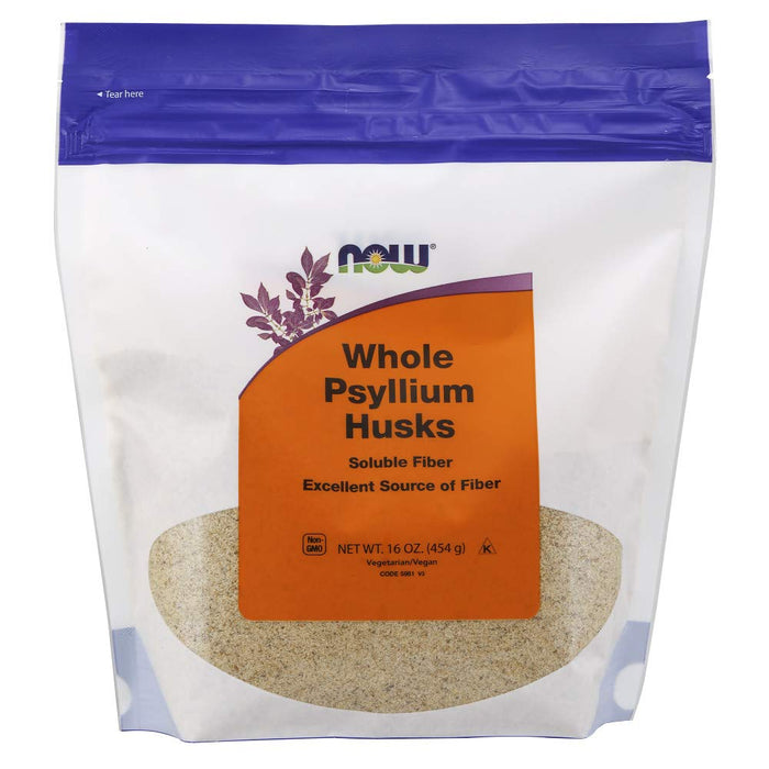 NOW Foods Whole Psyllium Husks 16oz - Psyllium at MySupplementShop by Now Foods