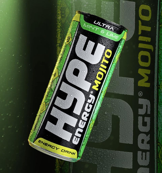 HYPE Mojito Mint & Lime 24x250ml Mint & Lime - Energy Drinks at MySupplementShop by Hype Energy Drinks