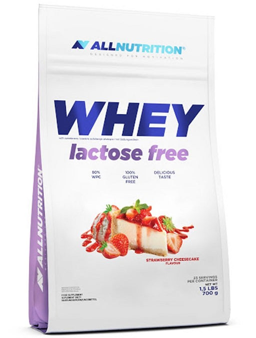 Allnutrition Whey Lactose Free, Strawberry Cheesecake - 700g - Sports Nutrition at MySupplementShop by Allnutrition