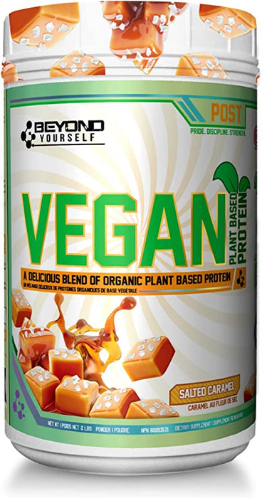 Beyond Yourself Vegan Protein 909g - Salted Caramel - Vegan Protein at MySupplementShop by Beyond Yourself