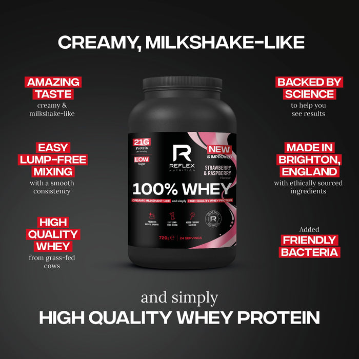 Reflex Nutrition 100% Whey 720g - Whey Proteins at MySupplementShop by Reflex