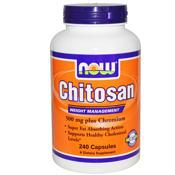 NOW Foods Chitosan, 500mg Plus Chromium - 240 vcaps - Slimming and Weight Management at MySupplementShop by NOW Foods