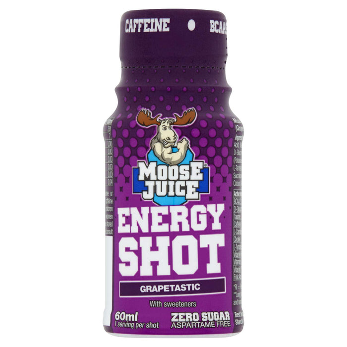 Muscle Moose Moose Juice Energy Shot 12x60ml - Grapetastic - Energy Drinks at MySupplementShop by Muscle Moose