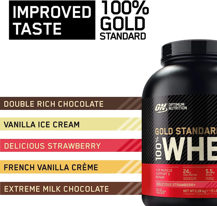 Optimum Nutrition Gold Standard 100% Whey 465g (15 Servings) - Whey Protein at MySupplementShop by Optimum Nutrition