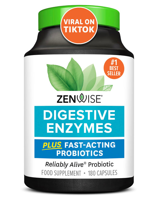 Zenwise Digestive Enzymes 180 caps - Digestive Enzyme at MySupplementShop by Zenwise