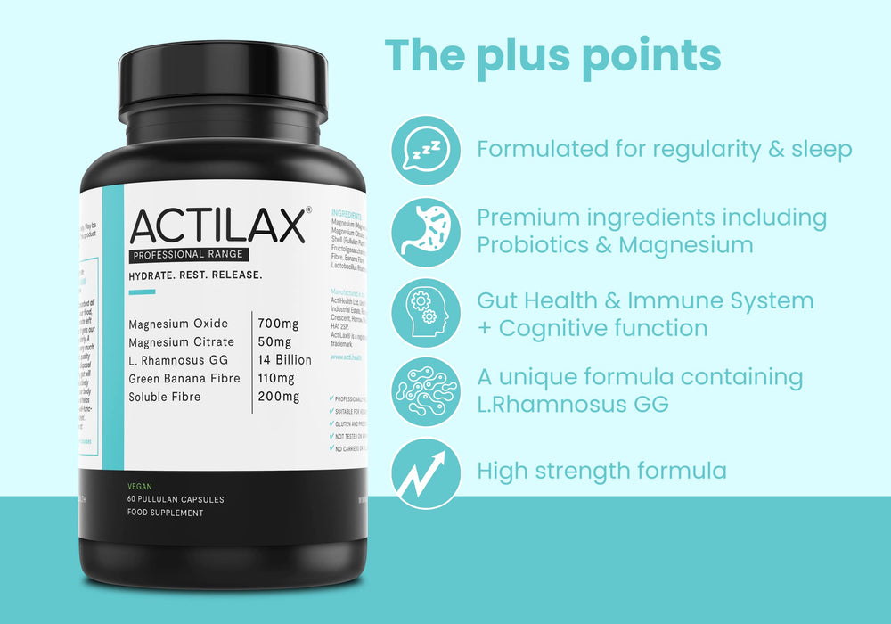 ActiHealth ActiLax  60 vegan pullulan caps - Health and Wellbeing at MySupplementShop by ActiHealth