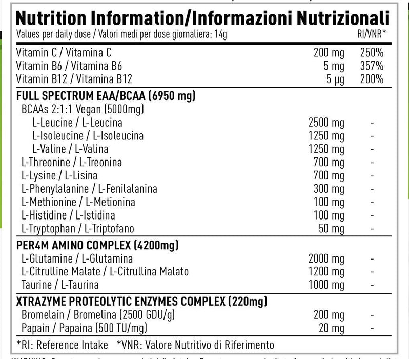 Per4m Amino Xtra 420g - BCAAs at MySupplementShop by PER4M Nutrition