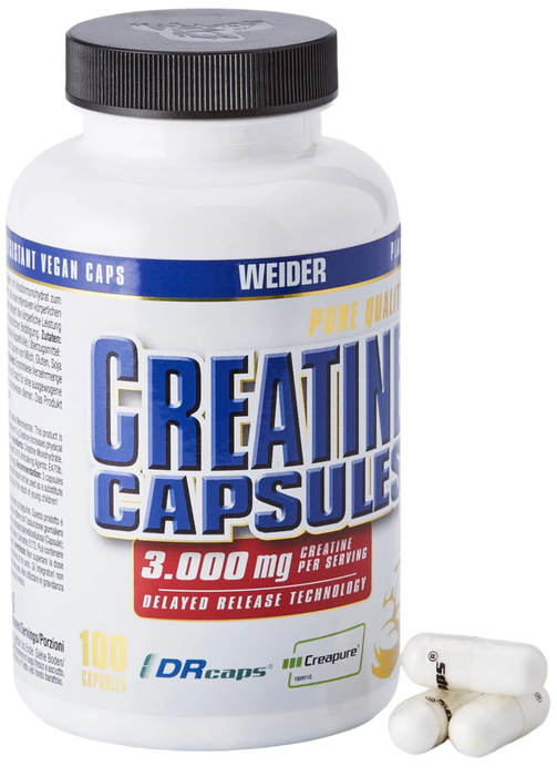 Weider Pure Creatine Capsules | Creapure® Creatine Monohydrate for Strength & Performance