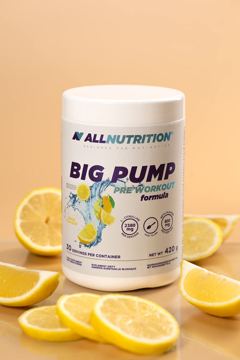 Allnutrition Big Pump Lemon 420g - Pre & Post Workout at MySupplementShop by Allnutrition