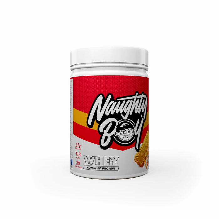 Naughty Boy Advanced Whey, Caramel Biscuit - 900g - Whey Proteins at MySupplementShop by Naughty Boy