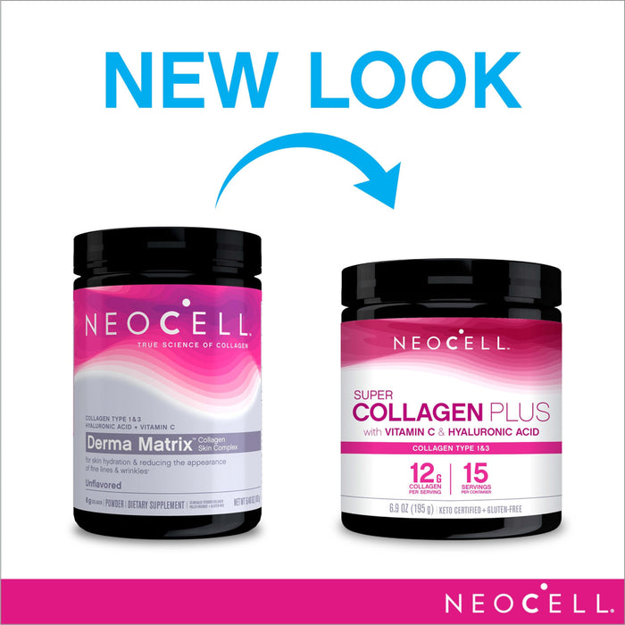 NeoCell Super Collagen Plus with Vitamin C & Hyaluronic Acid - 585g