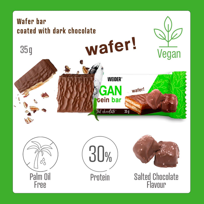 Weider Vegan Protein Bar 12 x 35g - Protein Bars at MySupplementShop by Weider