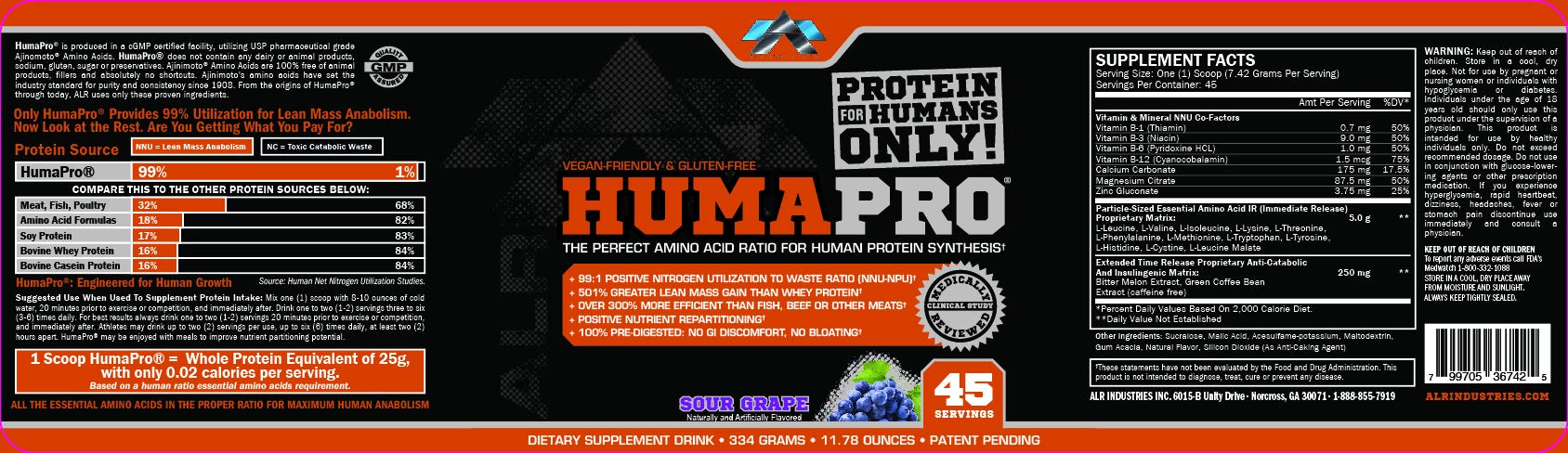 ALRI HumaPro, Pineapple - 334 grams - Amino Acids and BCAAs at MySupplementShop by ALRI