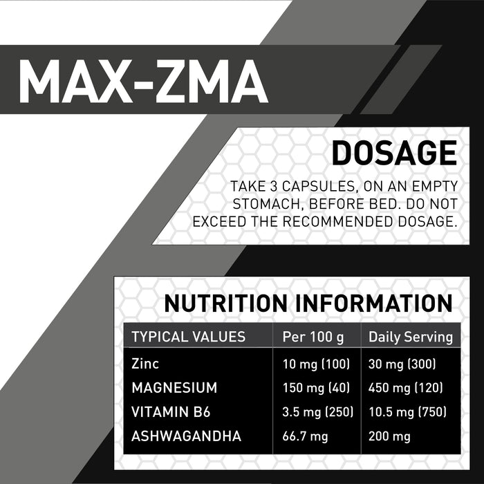 Maxi Nutrition ZMA 90 Capsules - Testosterone Boosters at MySupplementShop by Maxi Nutrition