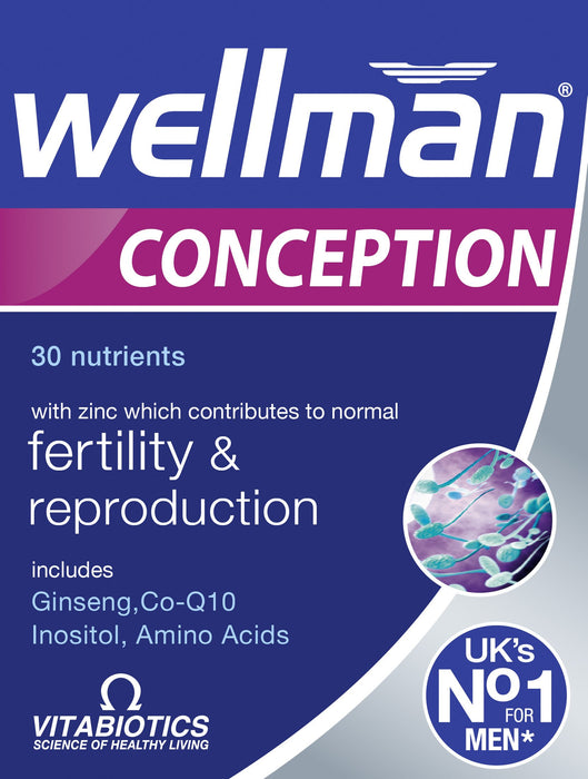 Vitabiotics Wellman Conception 30 Tablets - Men at MySupplementShop by Vitabiotics