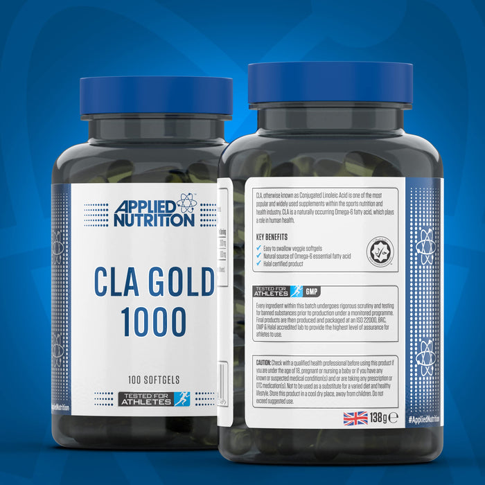 Applied Nutrition CLA Gold 1000 - 100 softgels (50 Servings) - Omegas, EFAs, CLA, Oils at MySupplementShop by Applied Nutrition