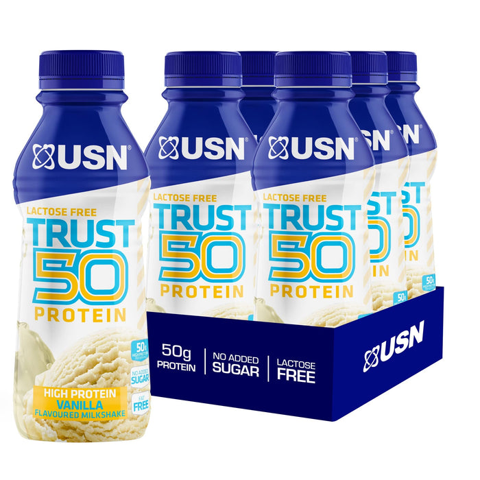 USN TRUST Protein 50 6x500ml Vanilla - Diet Shakes at MySupplementShop by Usn