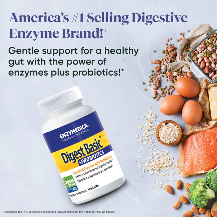 Enzymedica Digest Basic + Probiotics - 90 caps - Nutritional Supplement at MySupplementShop by Enzymedica