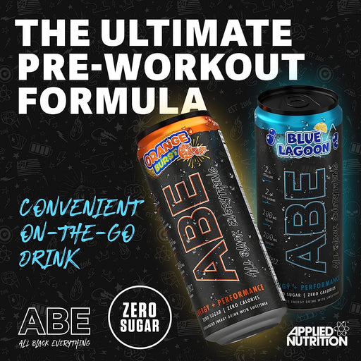 Applied Nutrition ABE Pre Workout Cans 12 x 330ml - Supplements at MySupplementShop by Applied Nutrition