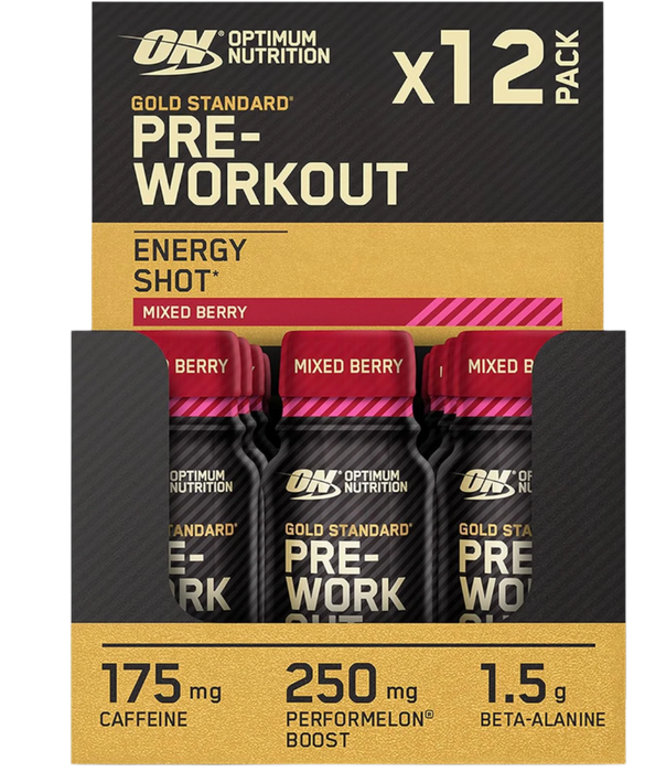 Optimum Nutrition Gold Standard Pre Workout Shot 12x60ml