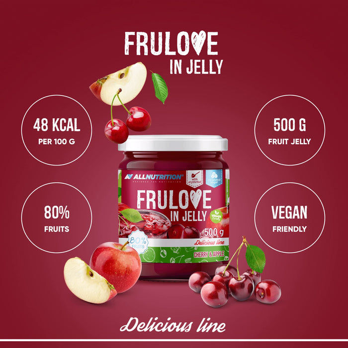 Allnutrition Frulove In Jelly, Cherry & Apple 500g - Jams & Preserves at MySupplementShop by Allnutrition