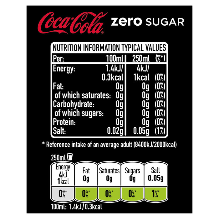 Coca-Cola Zero 12x500ml - Cola at MySupplementShop by Coca Cola