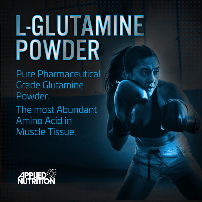 Applied Nutrition L-Glutamine Powder, Micronized 250g, 50 Servings - L-Glutamine, Glutamine at MySupplementShop by Applied Nutrition