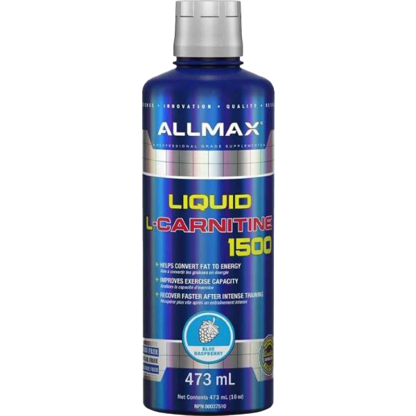 AllMax Nutrition Liquid L-Carnitine 1500, Blue Raspberry 473ml