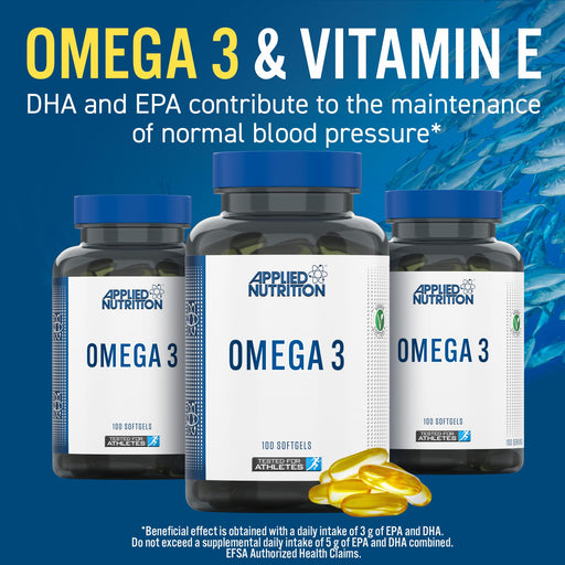 Applied Nutrition Omega 3 Essential Fatty Acids 100 Softgels