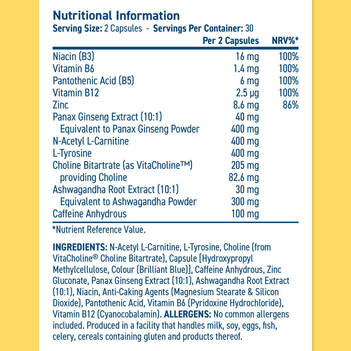 Applied Nutrition Solutions Brain Fuel - 60 caps