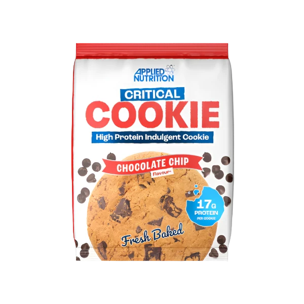 Applied Nutrition Critical Cookie 12 x 85g | High Protein Snack - Chocolate Chip - Protein Cookie at MySupplementShop by Applied Nutrition