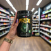 Close-up of (EHP Labs Pride Preworkout 40 Servings) held up inside My Supplement Shop, clearly showing the front label in a Sports Nutrition setting.