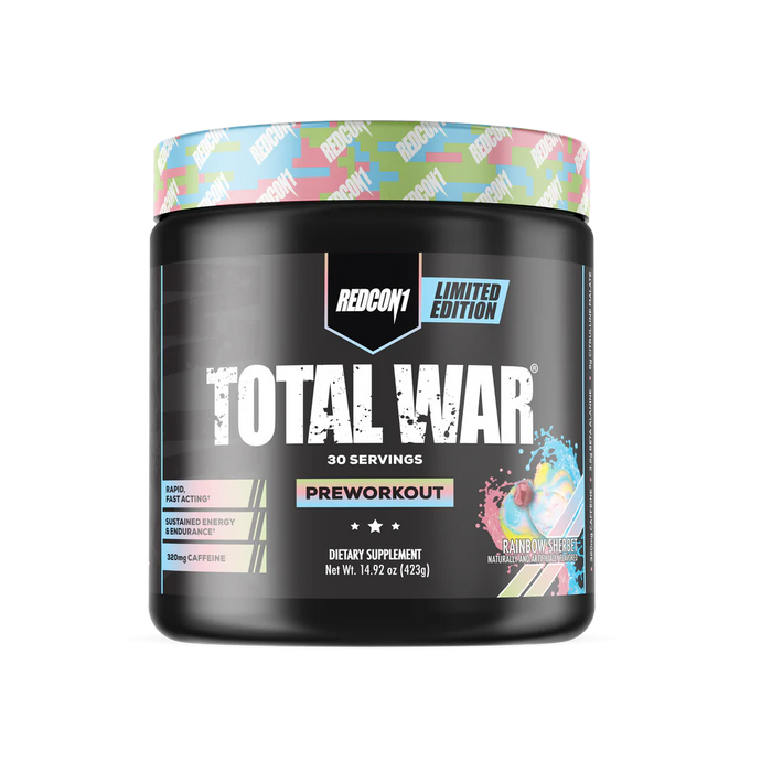 Redcon1 Total War Preworkout 30 Servings - Rainbow Candy - Pre Workout at MySupplementShop by RedCon1