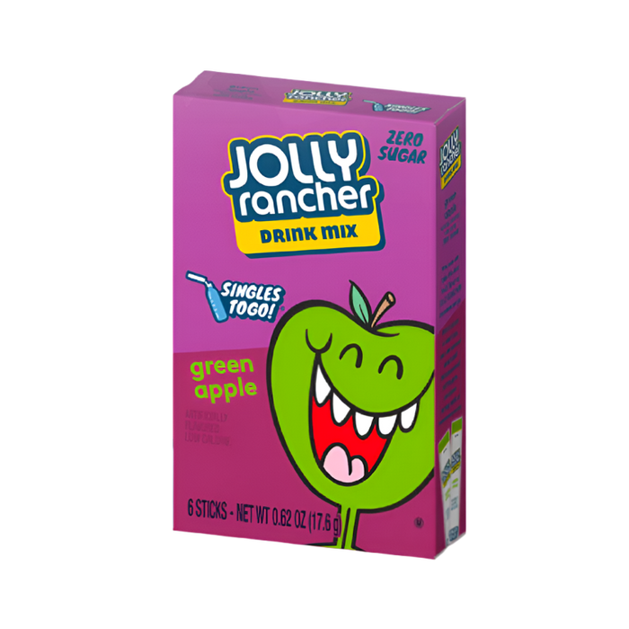 Jolly Rancher Sugar Free Singles To Go Drink Mix 6 Stix Pack 16g