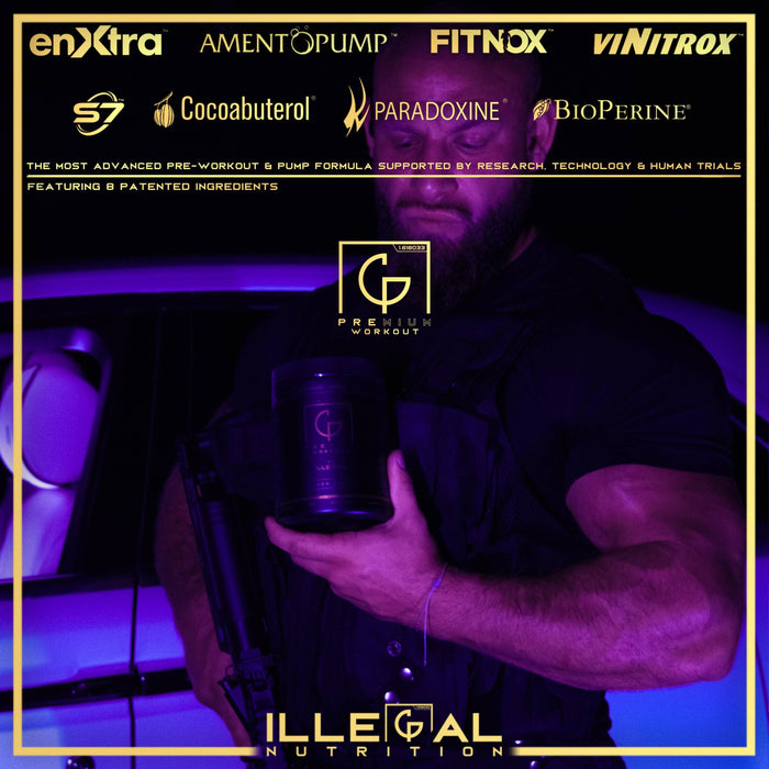 Illegal Nutrition Premium Pre-Workout (Stim + Pump) 193g - Pre Workout at MySupplementShop by Illegal Nutrition