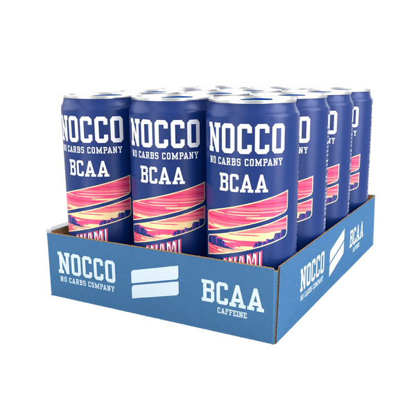 Nocco BCAA RTD 12x330ml - Miami Strawberry - Sports Supplements at MySupplementShop by MIAMI