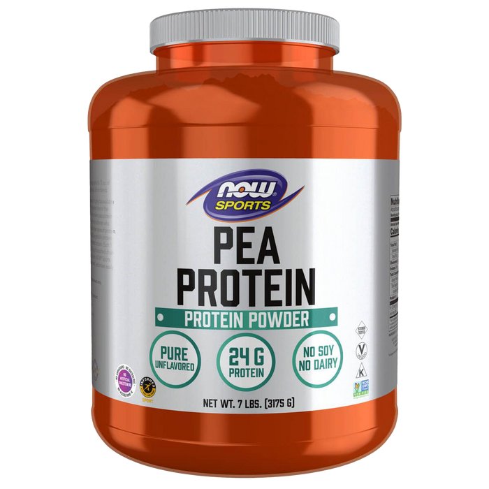 Now Foods Pea Protein Pure Unflavored Powder 7lb (3175g)