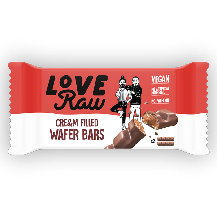 LoveRaw Hazelnut Wafer Vegan Chocolate Bar 12 Bars - Chocolate at MySupplementShop by LoveRaw